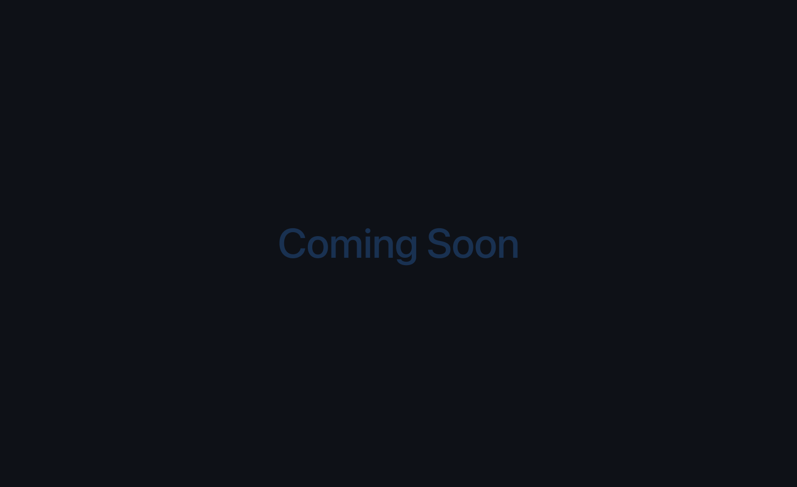 Coming Soon
